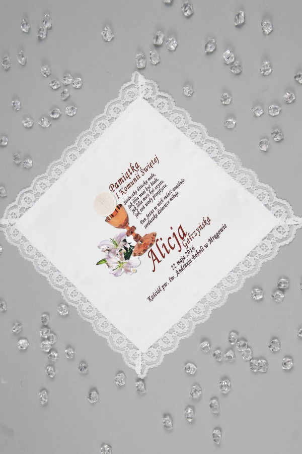 Mouchoir de communion avec graphique personnalisé UK-CHGI 6 Mouchoir de communion avec graphique personnalisé UK-CHGI 6 - obraz 1