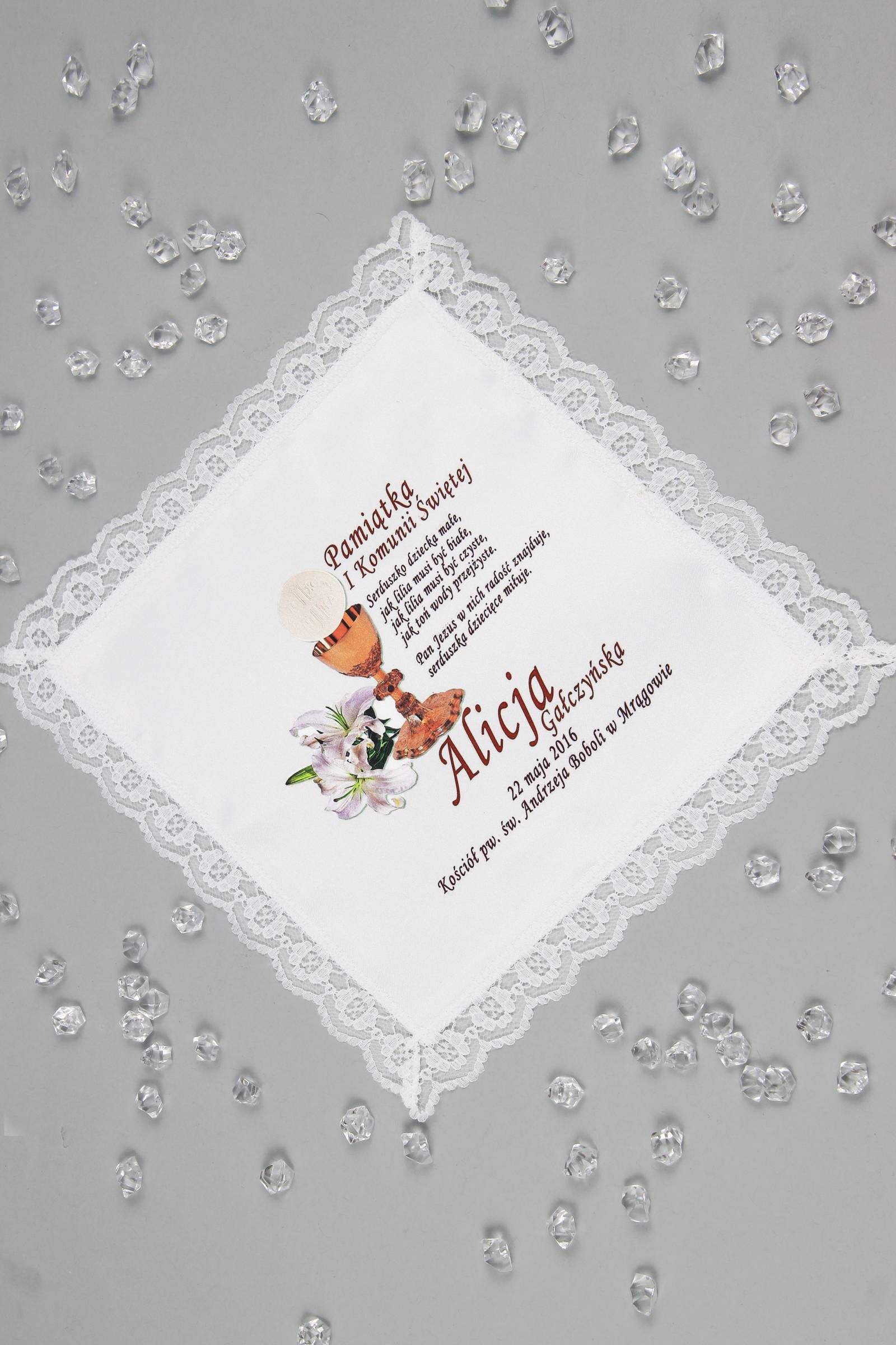 Mouchoir de communion avec graphique personnalisé UK-CHGI 6 Mouchoir de communion avec graphique personnalisé UK-CHGI 6 - obraz 1
