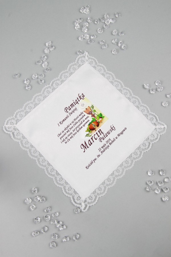 Mouchoir de communion personnalisé avec graphique UK-CHGI 5 Mouchoir de communion personnalisé avec graphique UK-CHGI 5 - obraz 1