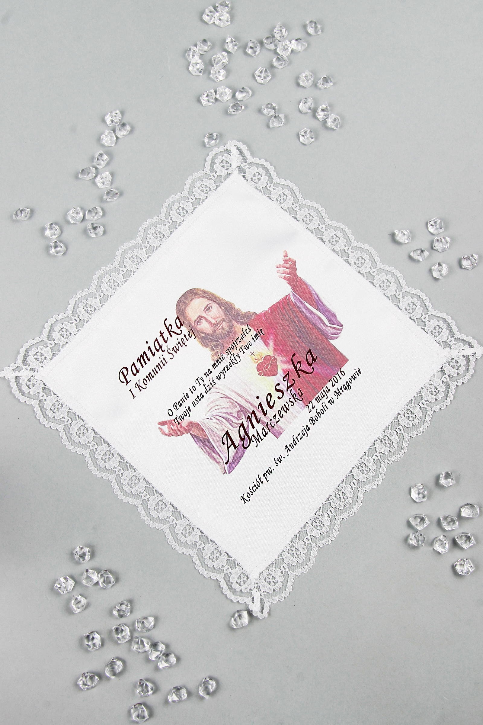Mouchoir de communion avec graphique personnalisé UK-CHGI 8 Mouchoir de communion avec graphique personnalisé UK-CHGI 8 - obraz 1
