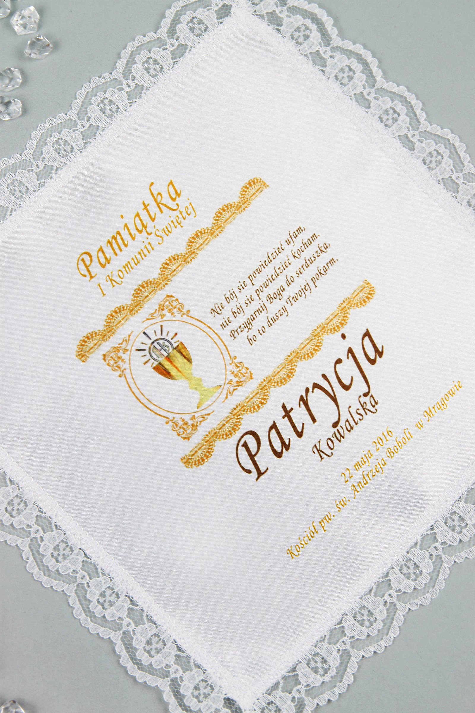 Mouchoir de communion personnalisé avec graphiques UK-CHGI 10 Mouchoir de communion personnalisé avec graphiques UK-CHGI 10 - obraz 0
