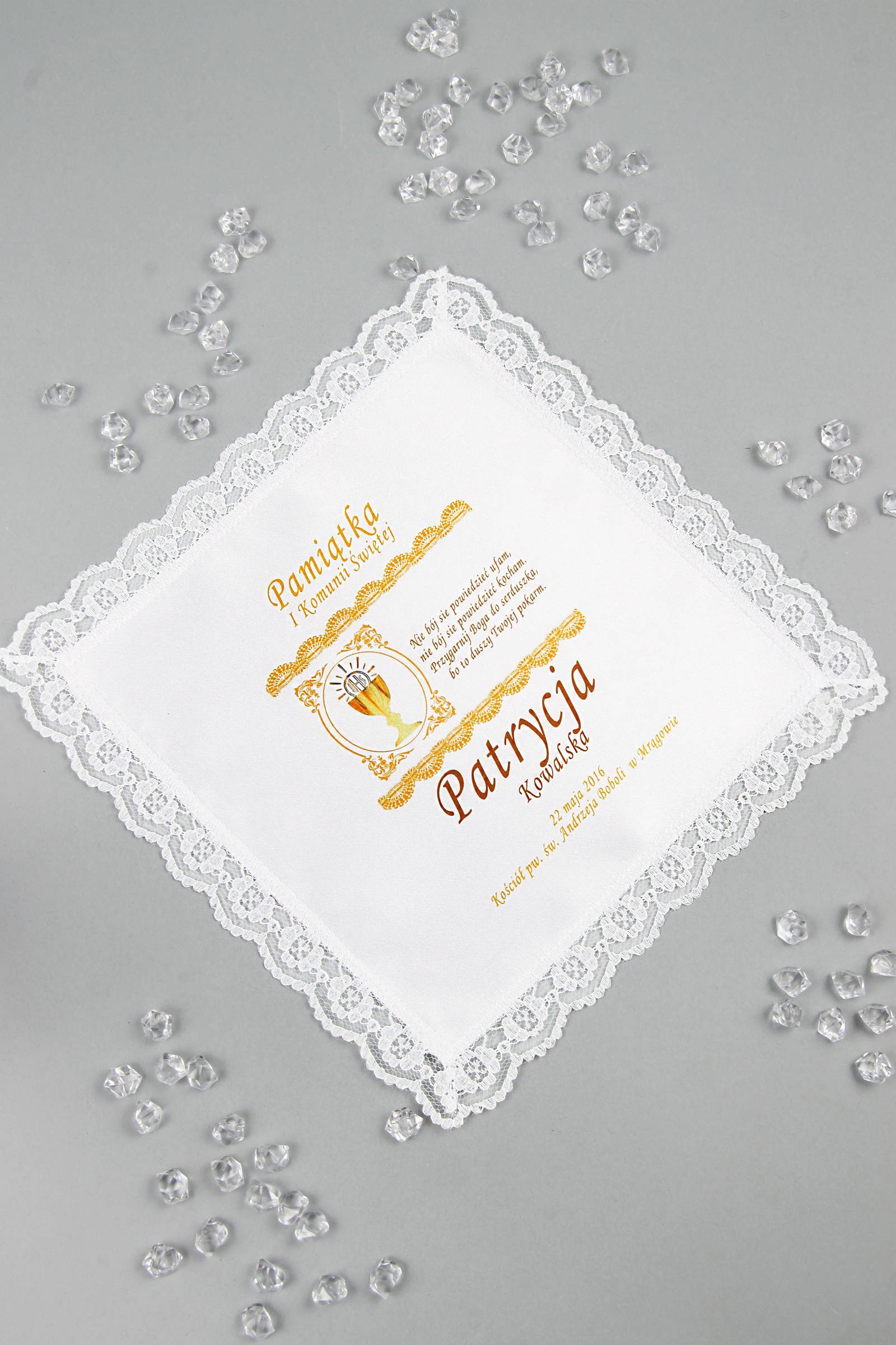 Mouchoir de communion personnalisé avec graphiques UK-CHGI 10 Mouchoir de communion personnalisé avec graphiques UK-CHGI 10 - obraz 1