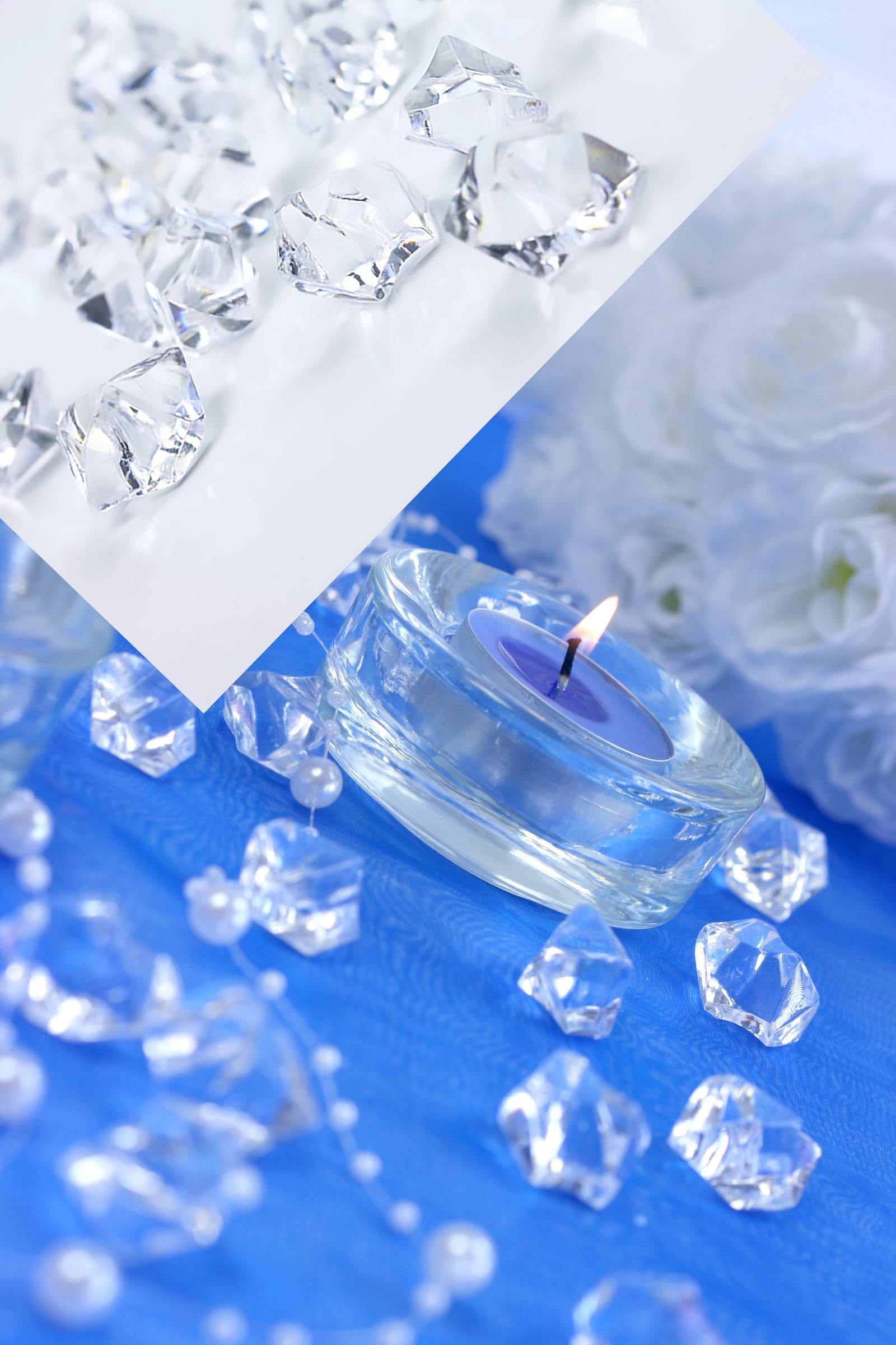 Communion table decorations - diamond crystals - obraz 0