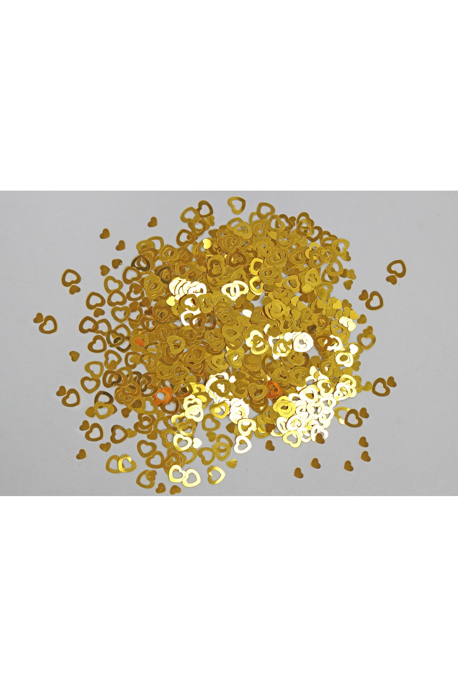 Décorations de table de communion - confettis cœurs dorés - obraz 1