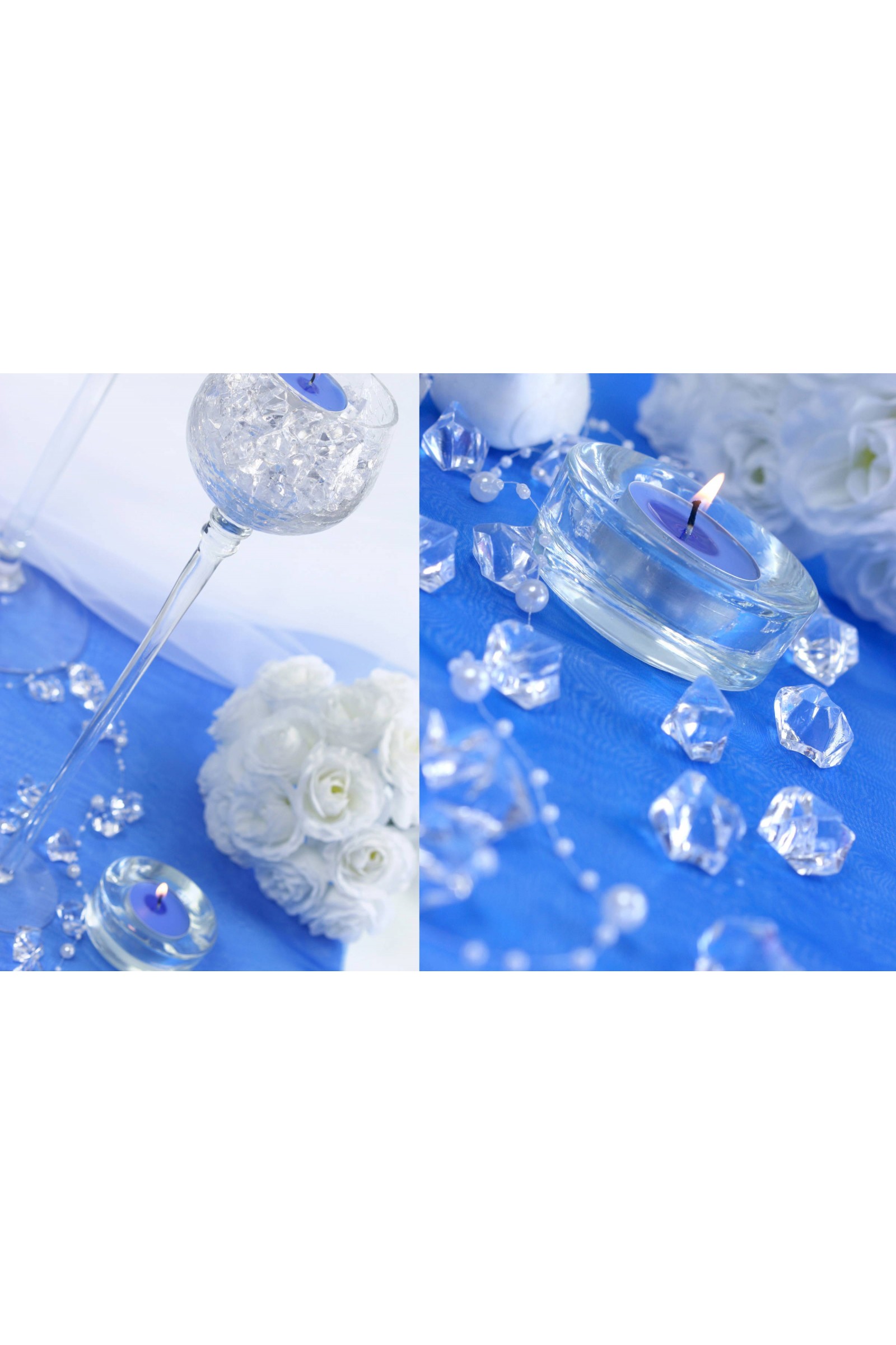 Communion table decorations - diamond crystals - obraz 2