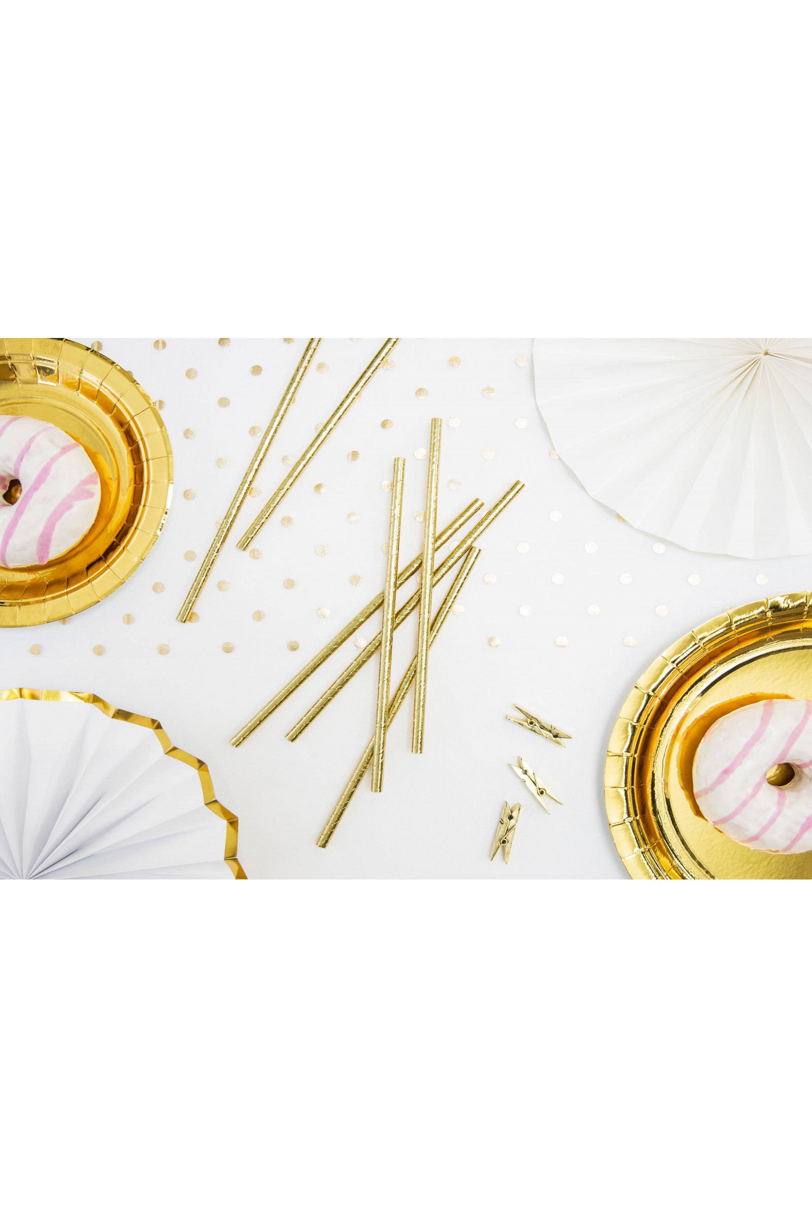 Communion decorations - golden straws - obraz 3