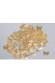 Communion table decorations - confetti golden butterflies - obraz 2