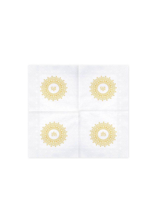Serviettes de communion 5 - motif rosette - obraz 3