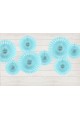 Communion decorations - blue rosettes - set - obraz 5