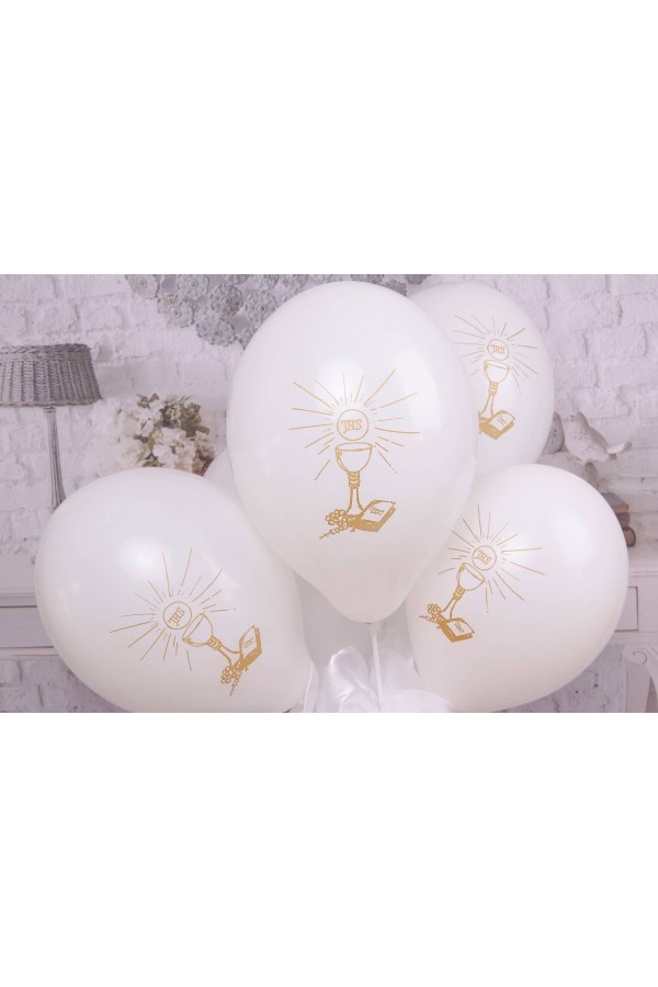 Ballons de communion - blancs - obraz 2