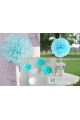 Boule décorative pour communion - bleue - obraz 1