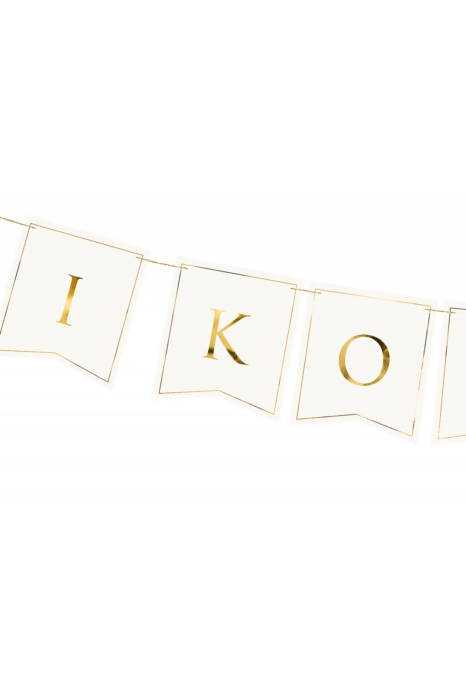 Communion garland - golden letters Communion garland - golden letters - obraz 2