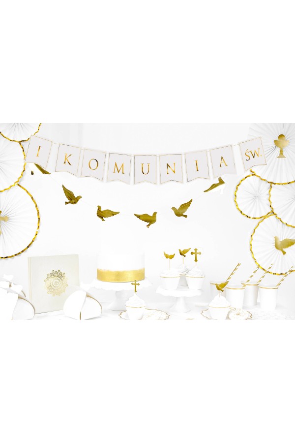 Communion garland - golden letters Communion garland - golden letters - obraz 3
