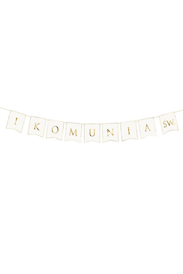 Communion garland - golden letters Communion garland - golden letters - obraz 4