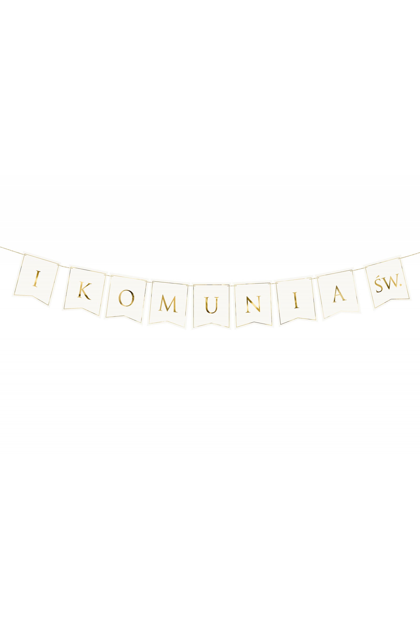 Communion garland - golden letters Communion garland - golden letters - obraz 4