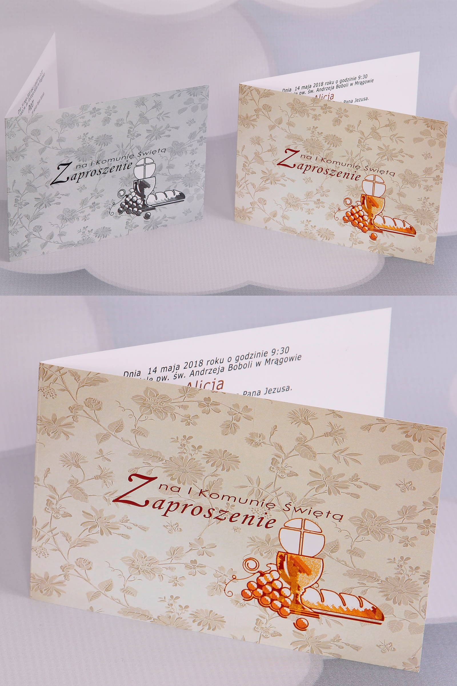 Invitations de communion populaires personnalisées - Pain 1 (a, b) Invitations de communion populaires personnalisées - Pain 1 (a, b) - obraz 0