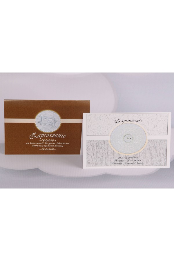 Personalized popular communion invitations - Host 1 (a,b) Personalized popular communion invitations - Host 1 (a,b) - obraz 1