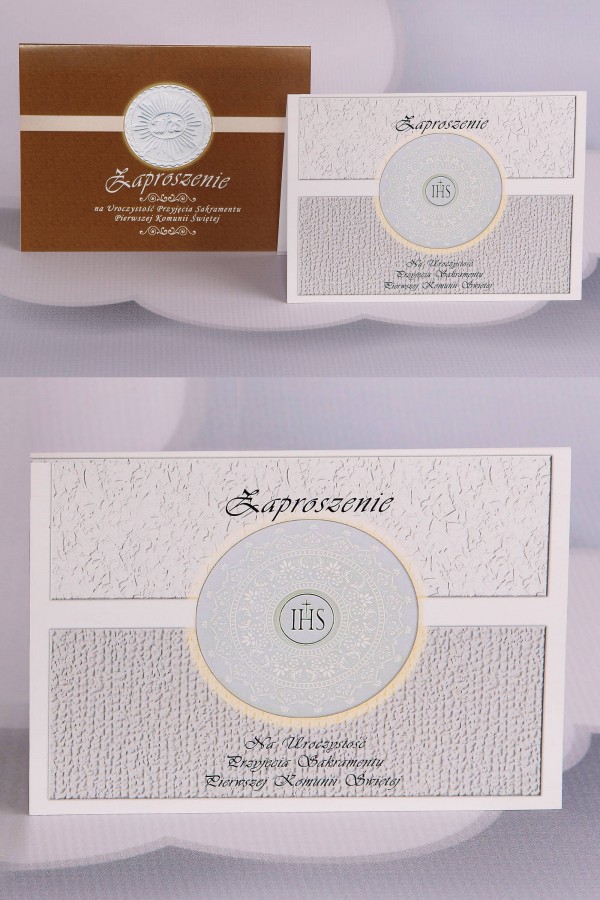 Personalized popular communion invitations - Host 1 (a,b) Personalized popular communion invitations - Host 1 (a,b) - obraz 0