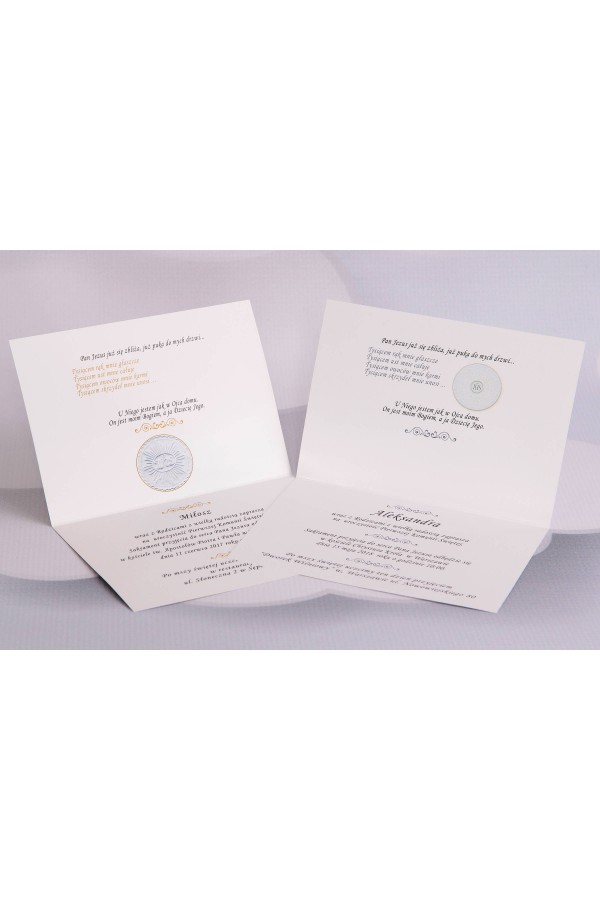 Personalized popular communion invitations - Host 1 (a,b) Personalized popular communion invitations - Host 1 (a,b) - obraz 3