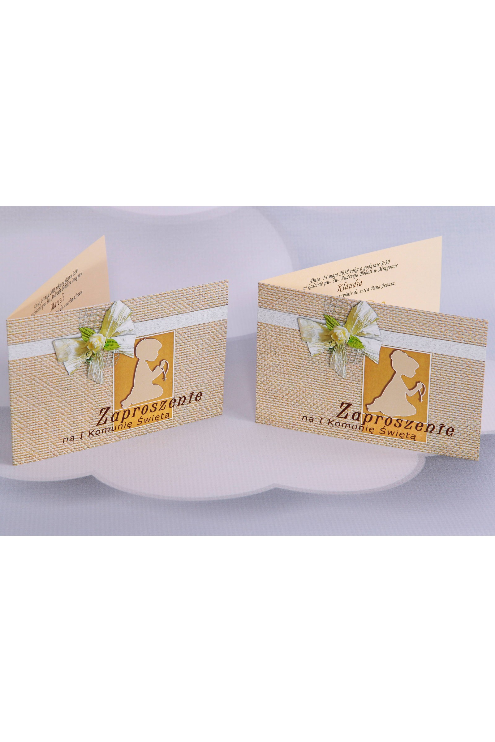 Invitations personnalisées pour communion populaire - Toile 1 (a,c) Invitations personnalisées pour communion populaire - Toile 1 (a,c) - obraz 1