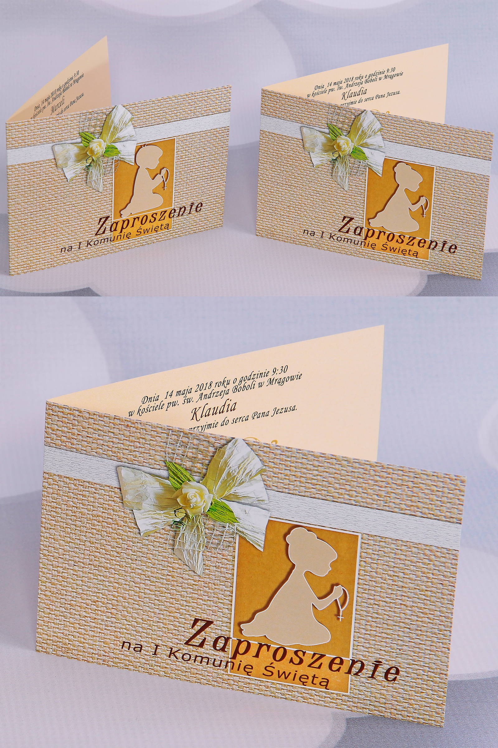 Invitations personnalisées pour communion populaire - Toile 1 (a,c) Invitations personnalisées pour communion populaire - Toile 1 (a,c) - obraz 0