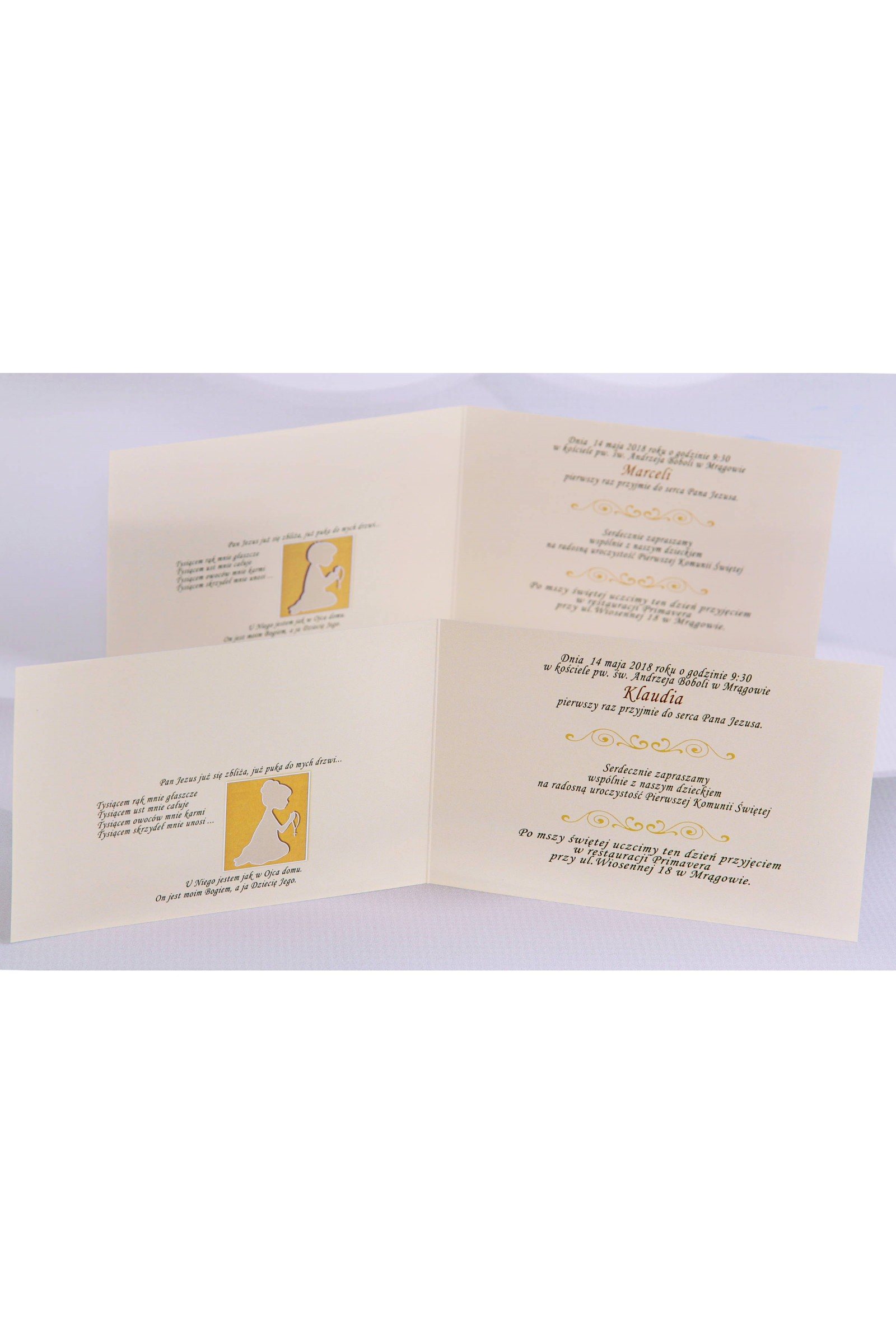 Invitations personnalisées pour communion populaire - Toile 1 (a,c) Invitations personnalisées pour communion populaire - Toile 1 (a,c) - obraz 3