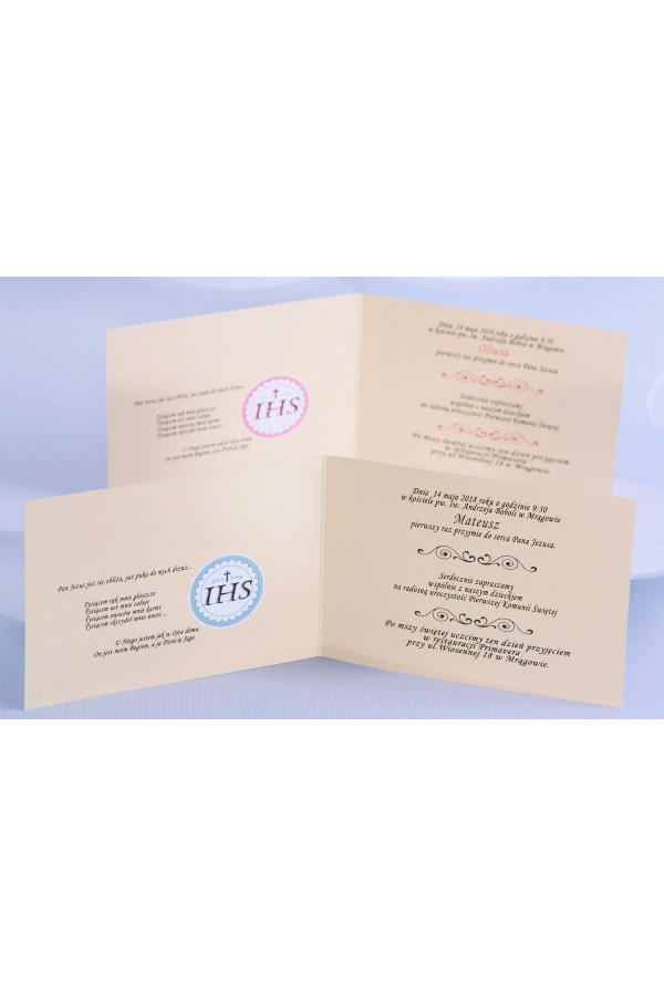Invitations de communion populaires personnalisées - Toile 2 (b,c) Invitations de communion populaires personnalisées - Toile 2 (b,c) - obraz 3