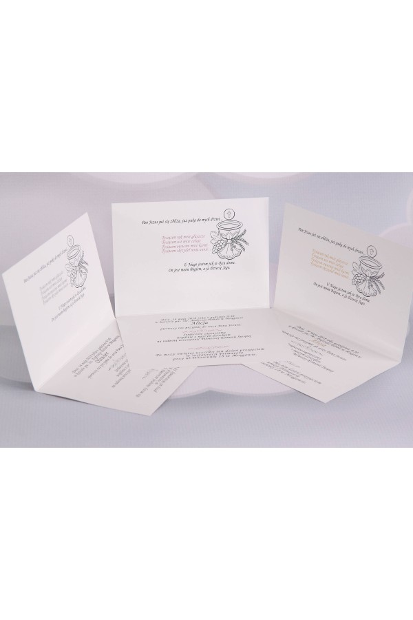 Personalized popular communion invitations - Canvas 4 (a,b,c) Personalized popular communion invitations - Canvas 4 (a,b,c) - obraz 3