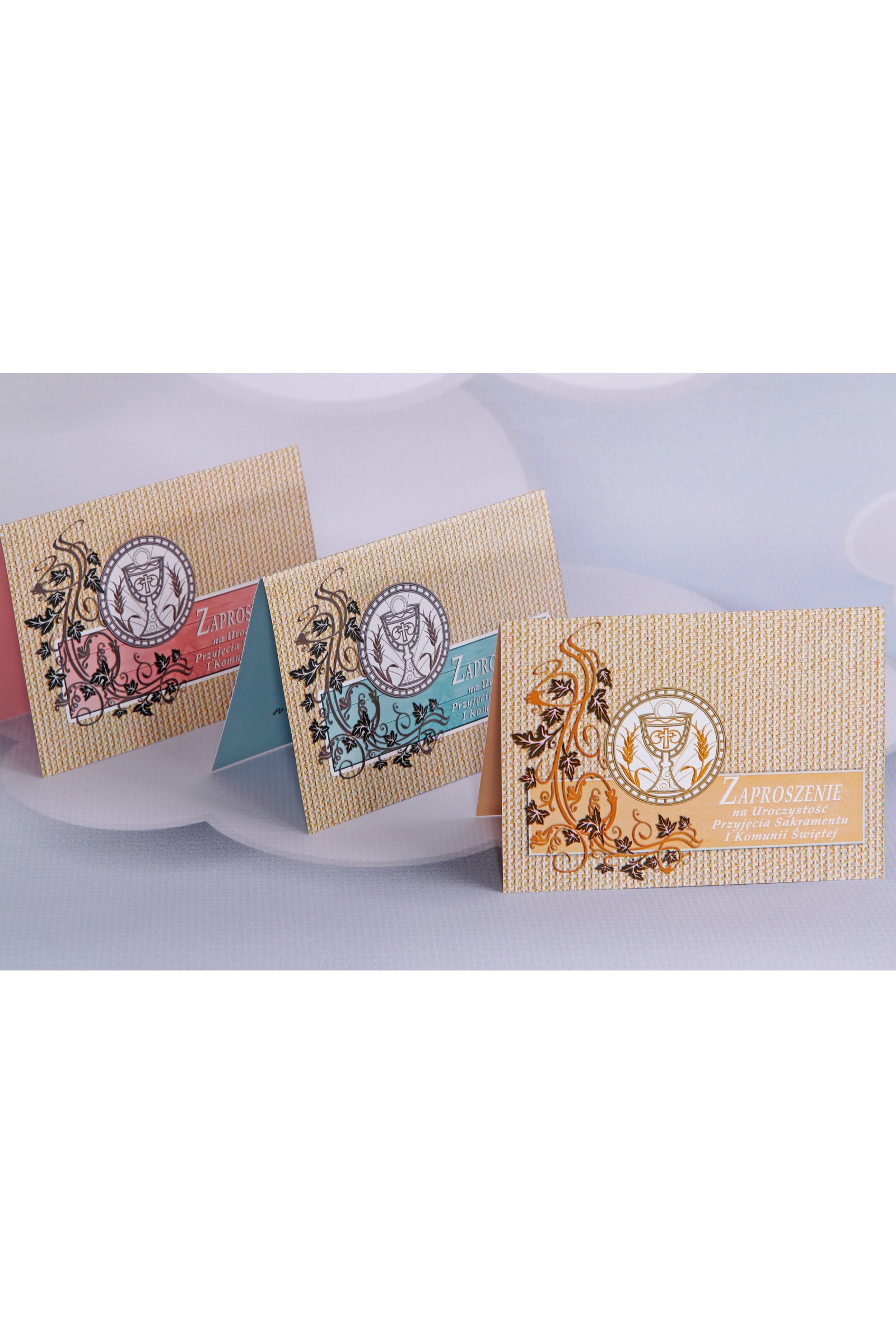 Invitations de communion populaires personnalisées - Canvas 3 (a,b,c) Invitations de communion populaires personnalisées - Canvas 3 (a,b,c) - obraz 1