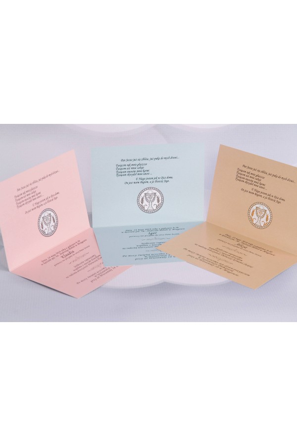 Invitations de communion populaires personnalisées - Canvas 3 (a,b,c) Invitations de communion populaires personnalisées - Canvas 3 (a,b,c) - obraz 3