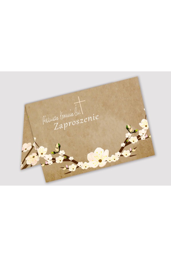 Invitations de communion personnalisées à partir de sets - Verger de parchemin Invitations de communion personnalisées à partir de sets - Verger de parchemin - obraz 1