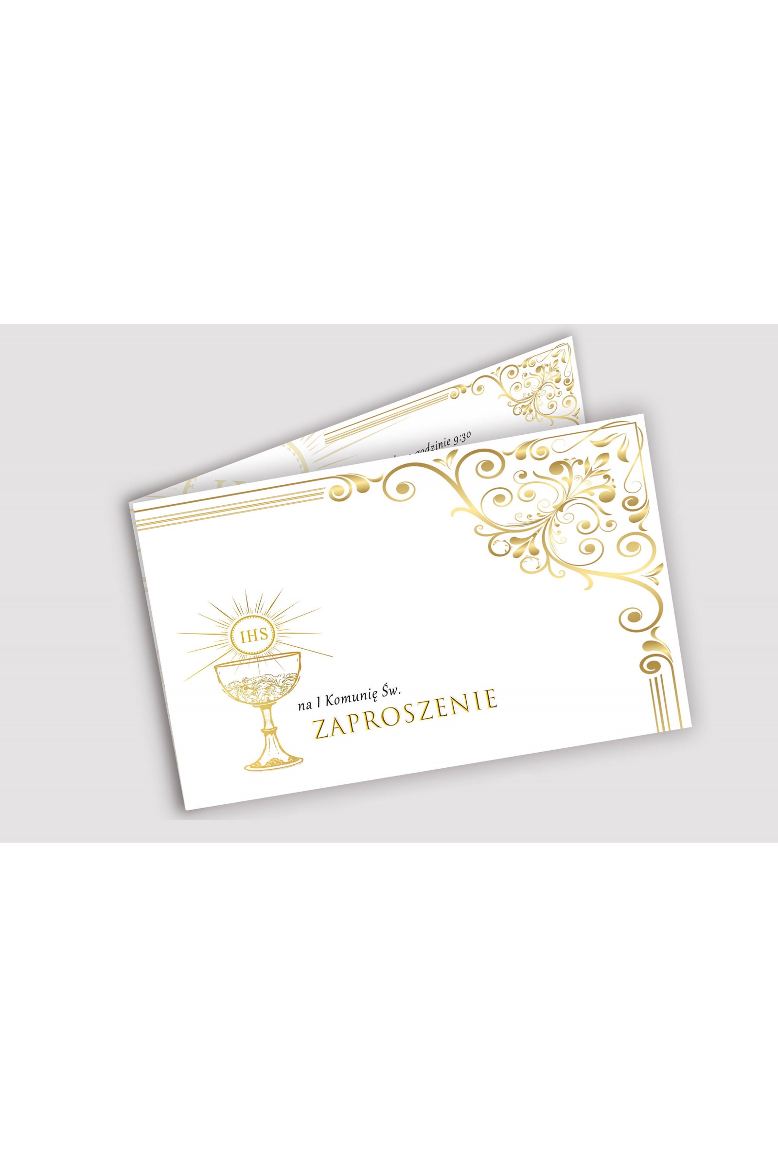 Invitations de communion personnalisées à partir de sets - Or Royal Invitations de communion personnalisées à partir de sets - Or Royal - obraz 1