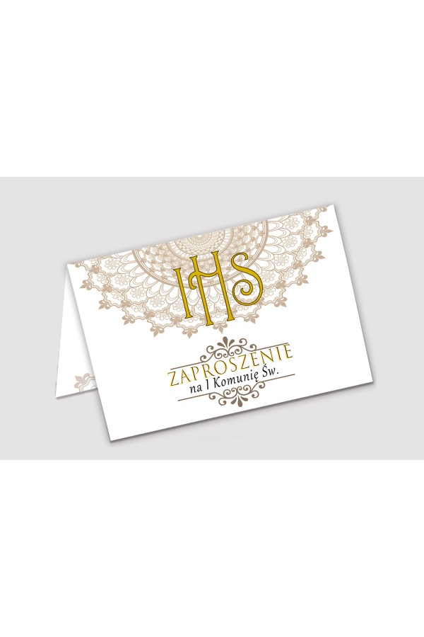 Personalized communion invitations from sets - Rosette Personalized communion invitations from sets - Rosette - obraz 1
