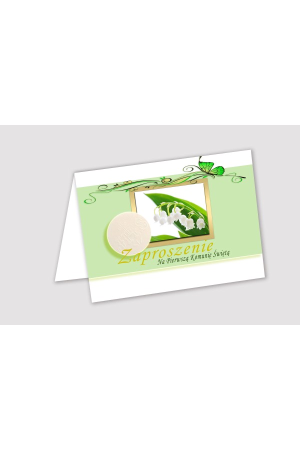 Invitations de communion personnalisées à partir de sets - Muguet Invitations de communion personnalisées à partir de sets - Muguet - obraz 1