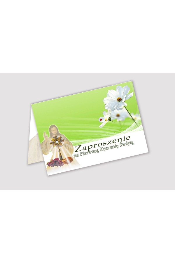 Personalized communion invitations from kits - Bławatek - obraz 1