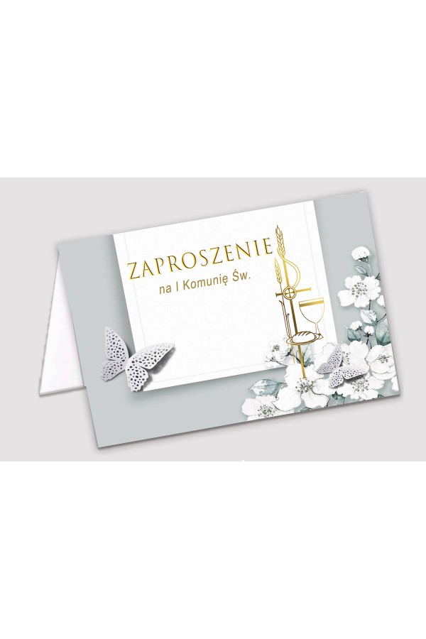 Invitations de communion personnalisées de collections - Jardin de Jasmin Invitations de communion personnalisées de collections - Jardin de Jasmin - obraz 1
