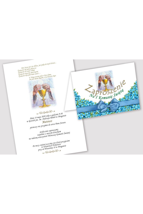 Invitations de communion personnalisées issues de collections - Inoubliables Invitations de communion personnalisées issues de collections - Inoubliables - obraz 2