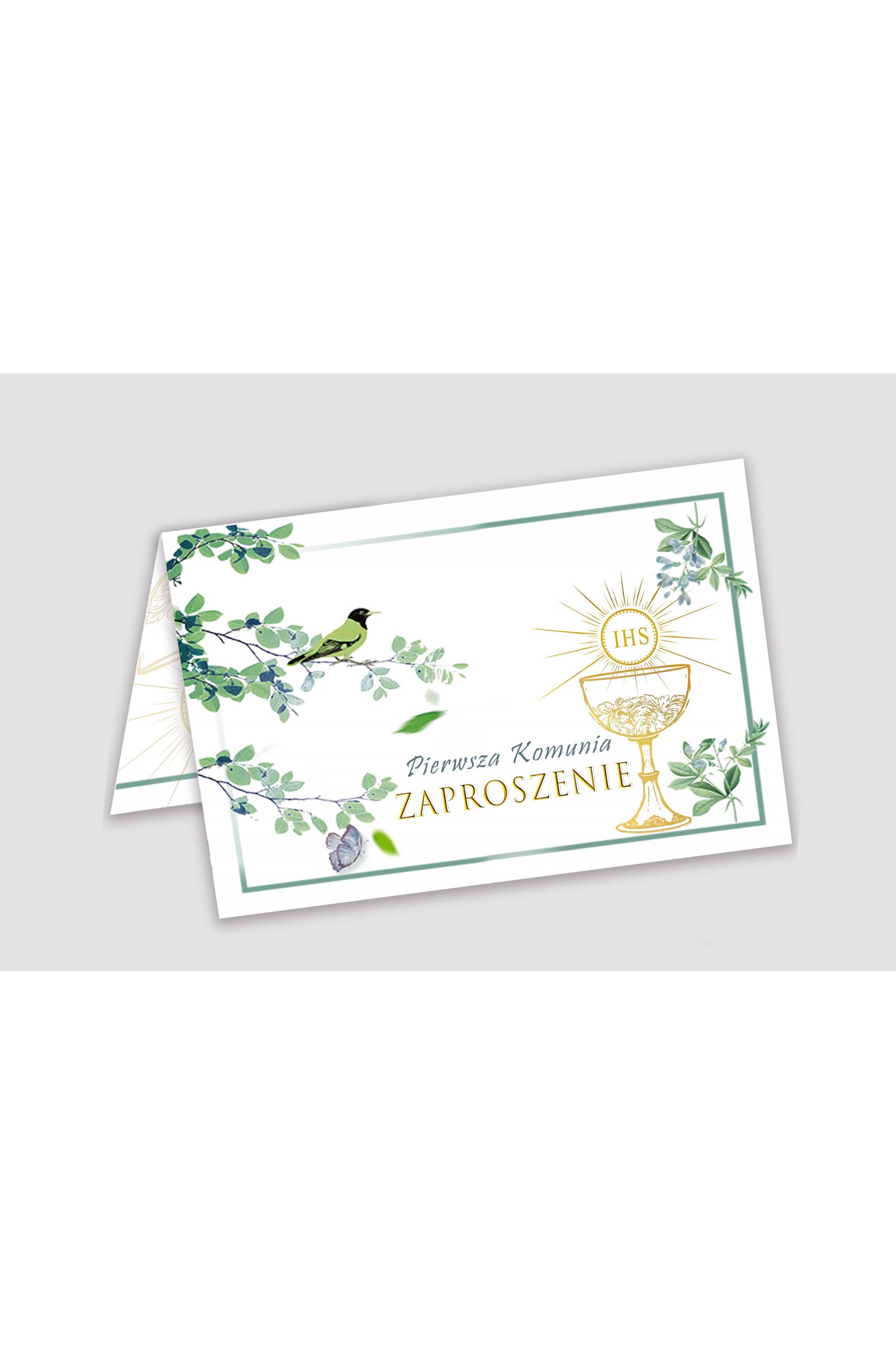Invitations de communion personnalisées issues de collections - Rossignol dans le bosquet - obraz 1