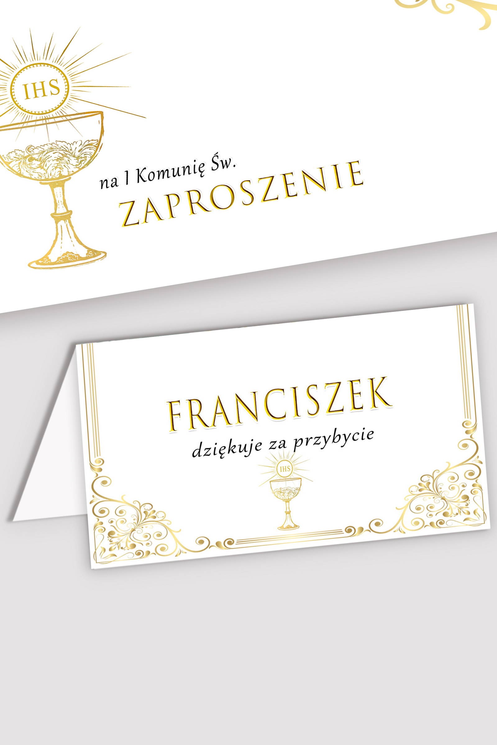 Vignettes de communion personnalisées - Or Royal Vignettes de communion personnalisées - Or Royal - obraz 0