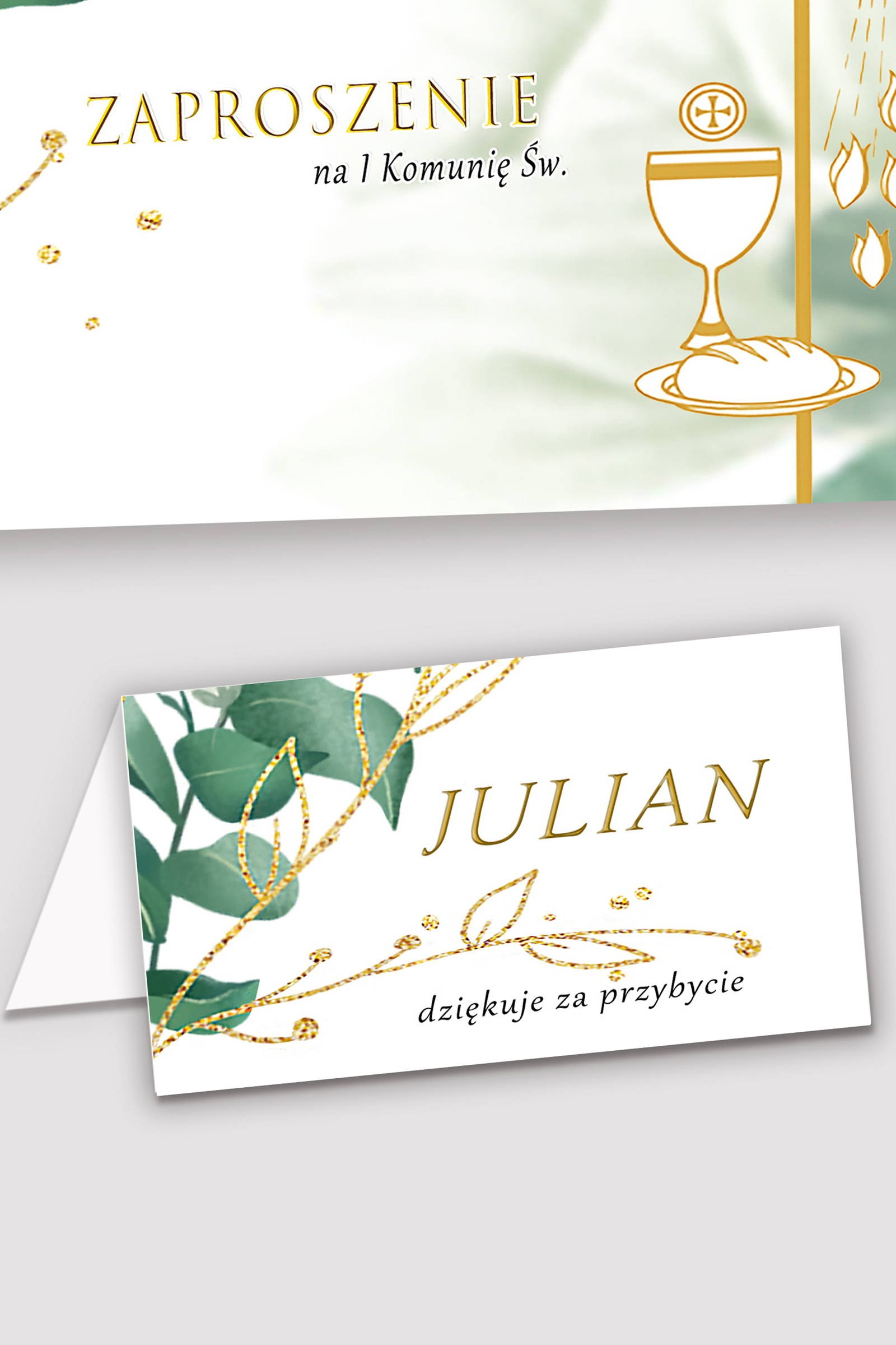 Personalized communion vignettes - White petal - obraz 0