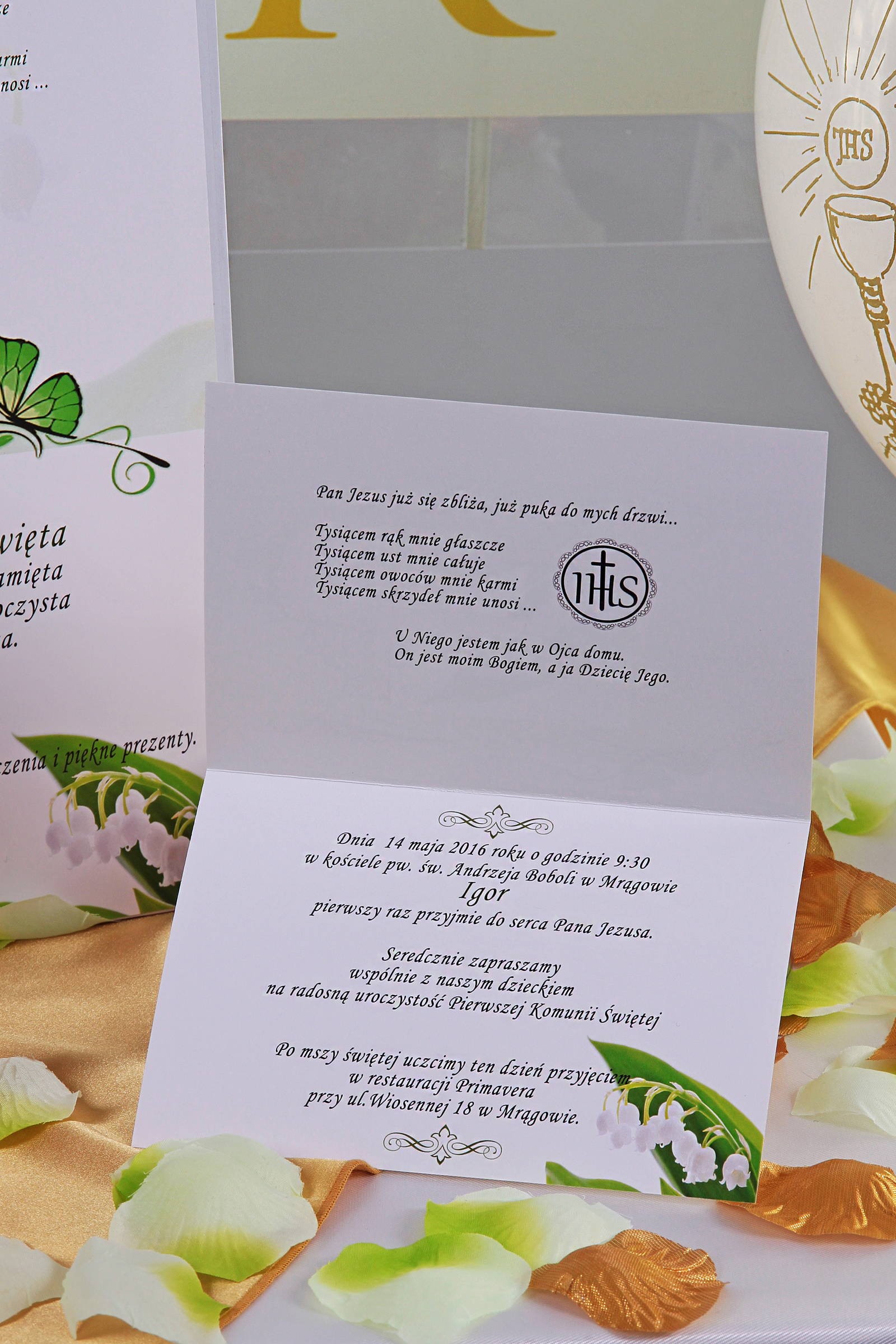 Vignettes de communion personnalisées - Muguet Vignettes de communion personnalisées - Muguet - obraz 2