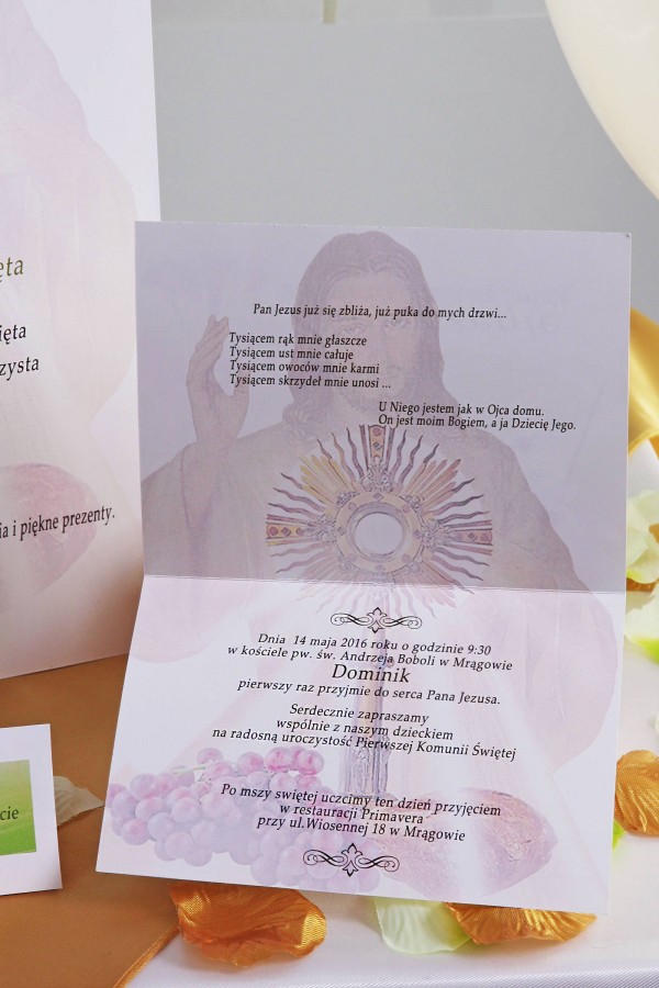 Personalized communion vignettes - Bławatek Personalized communion vignettes - Bławatek - obraz 2