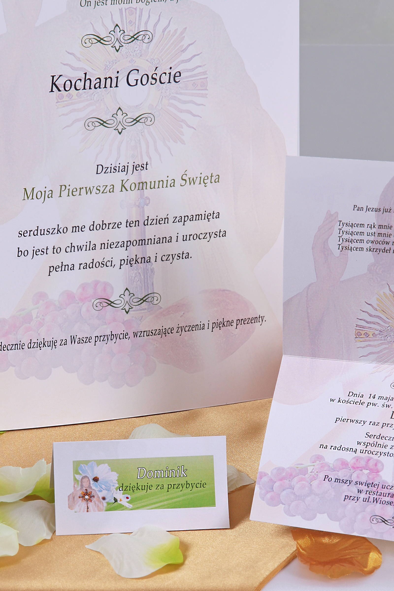 Personalized communion vignettes - Bławatek Personalized communion vignettes - Bławatek - obraz 3