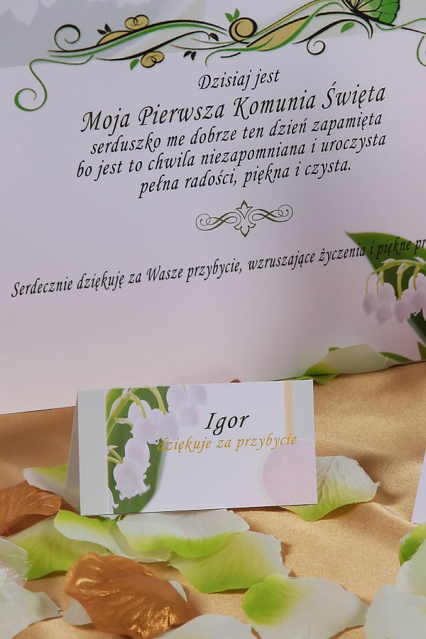 Vignettes de communion personnalisées - Muguet Vignettes de communion personnalisées - Muguet - obraz 3