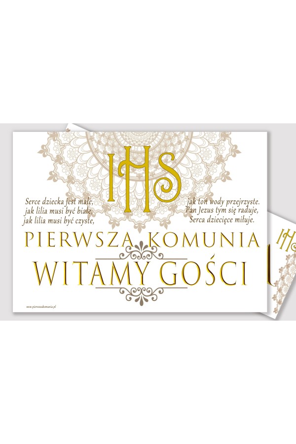Personalized decorative communion set - Rosette Personalized decorative communion set - Rosette - obraz 3