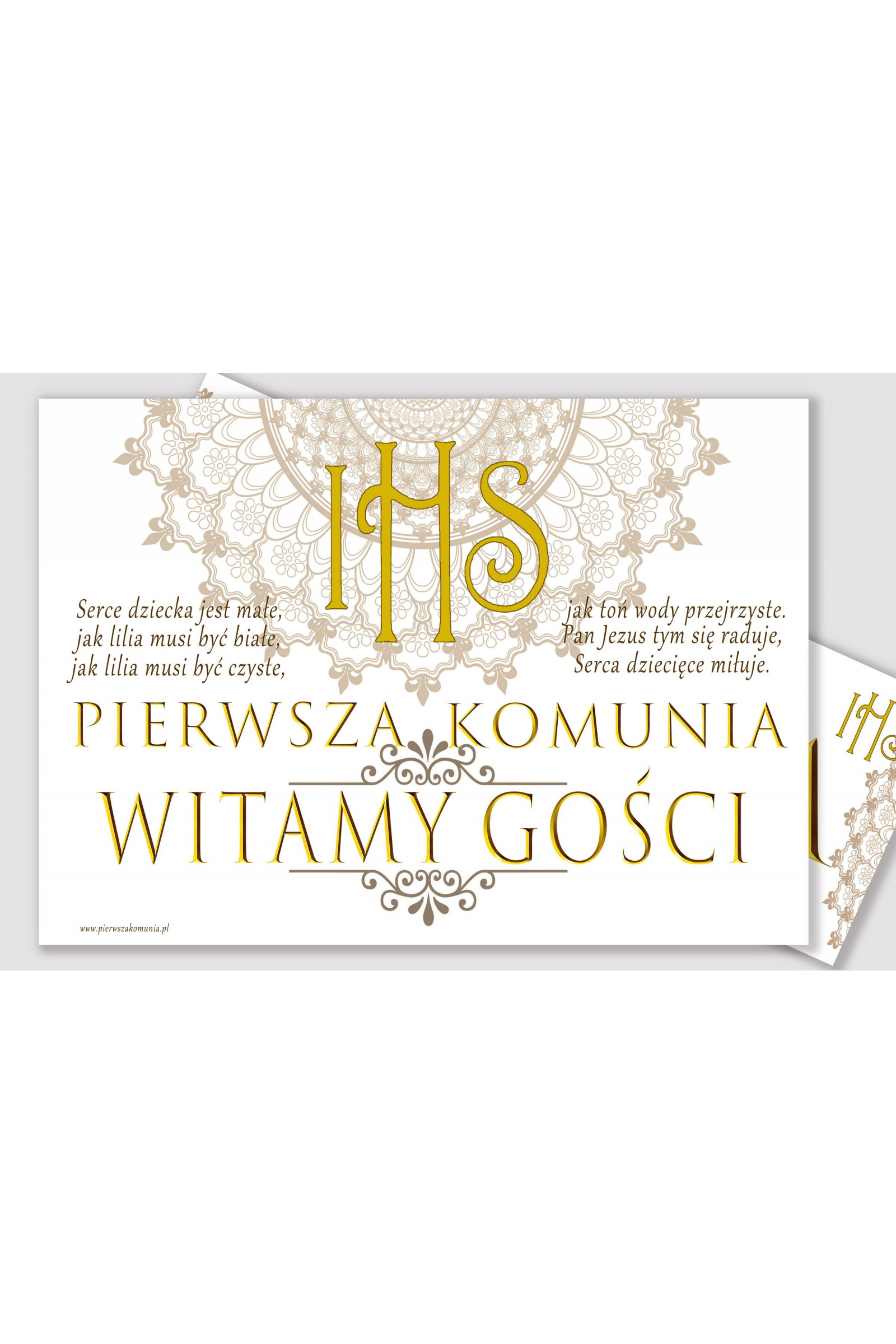 Personalized decorative communion set - Rosette Personalized decorative communion set - Rosette - obraz 3