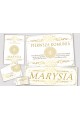 Personalized decorative communion set - Elegance - obraz 1