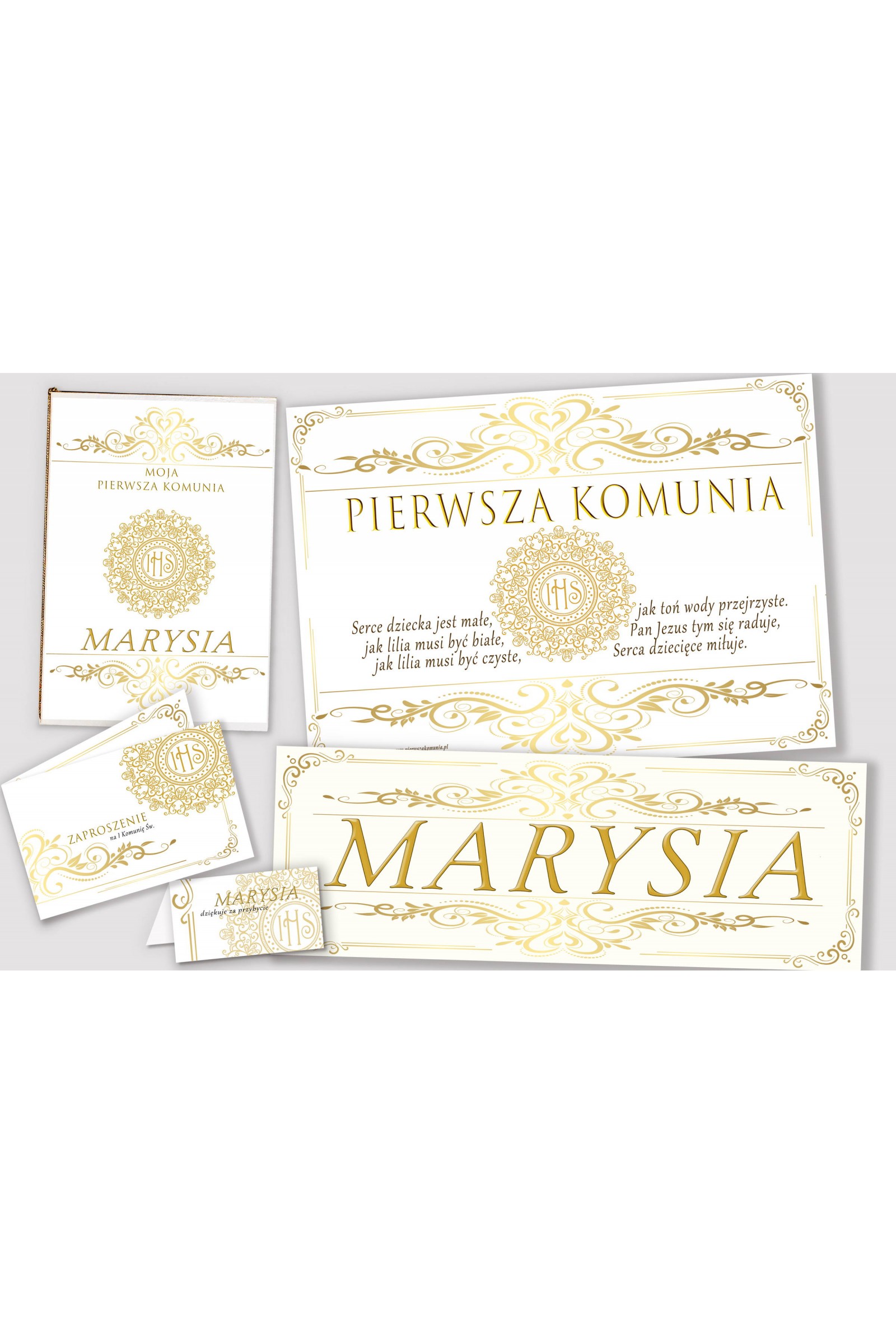 Personalized decorative communion set - Elegance Personalized decorative communion set - Elegance - obraz 1
