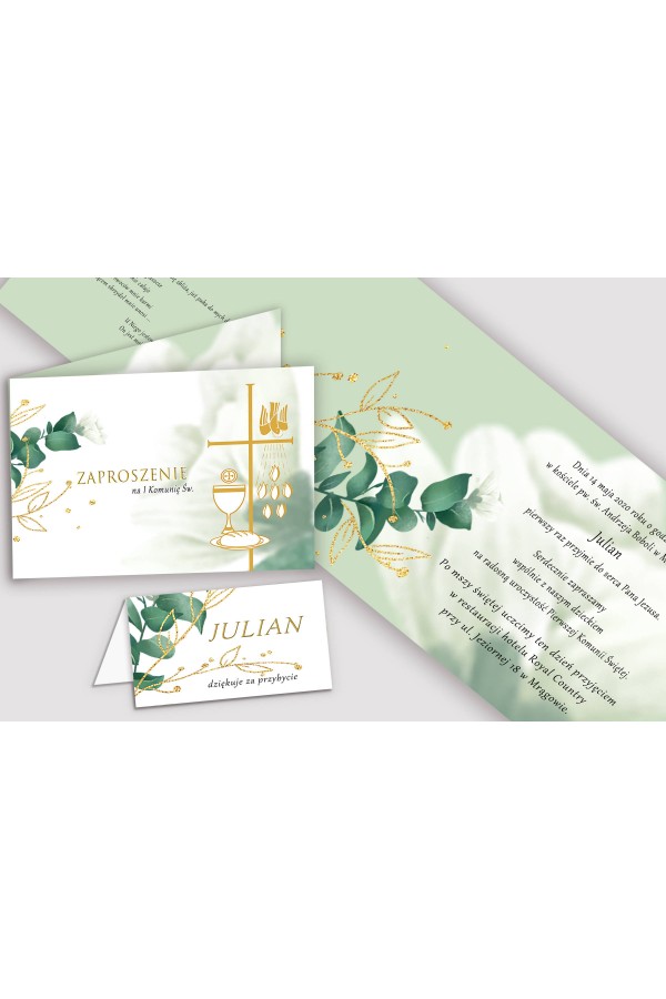 Service de communion décoratif personnalisé - Pétale blanc - obraz 5