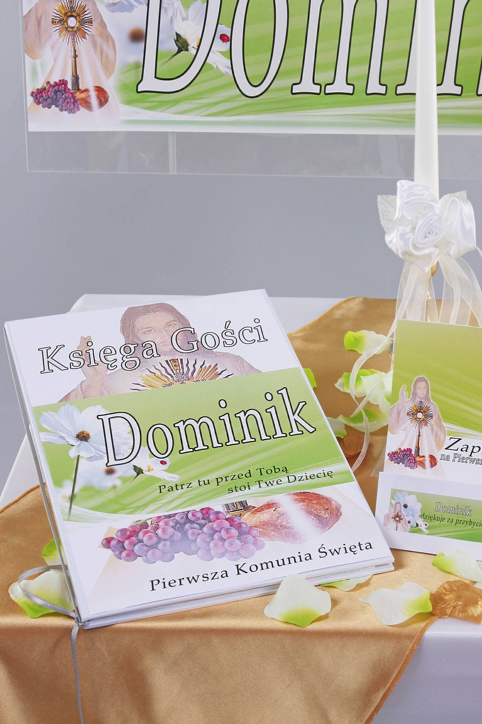 Personalized decorative communion set - Strawberries Personalized decorative communion set - Strawberries - obraz 2